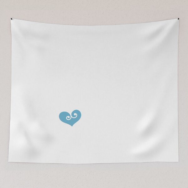 Item preview, Blue Heart with minimalistic swirls #vc-114-23 designed and sold by flexycreatives.