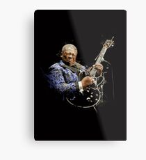 Lienzo metálico Pintura digital de la leyenda BB King