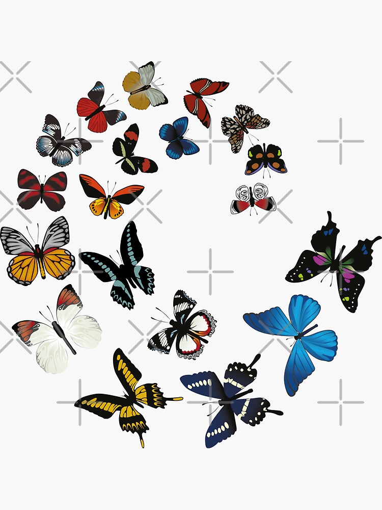 Sticker « Emoji papillon violet », par Miaramar Redbubble