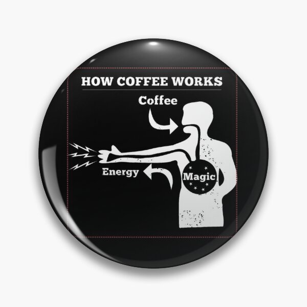 Item preview, How Coffee Works Meme (White Logo) designed and sold by FlemesShop.
