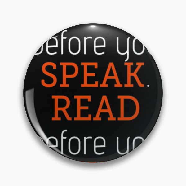 Item preview, Think before you speak. Read before you think By Fran Lebowitz Quote designed and sold by MroubStore.