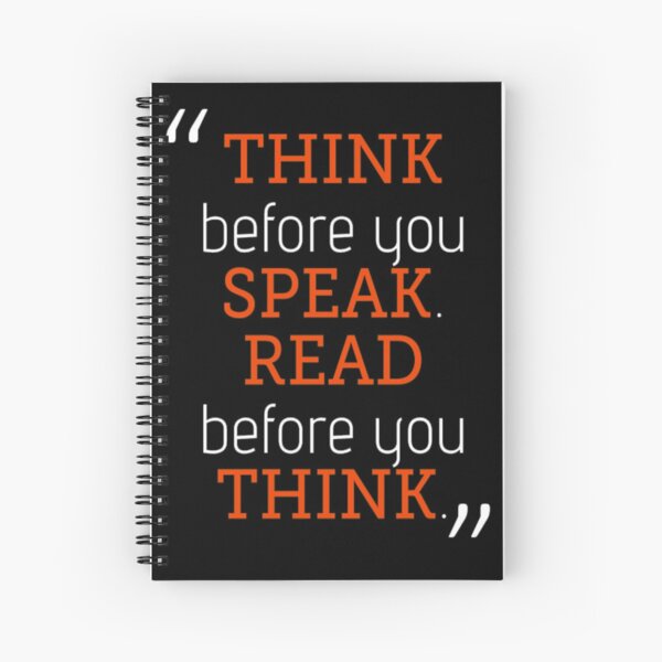 Item preview, Think before you speak. Read before you think By Fran Lebowitz Quote designed and sold by MroubStore.