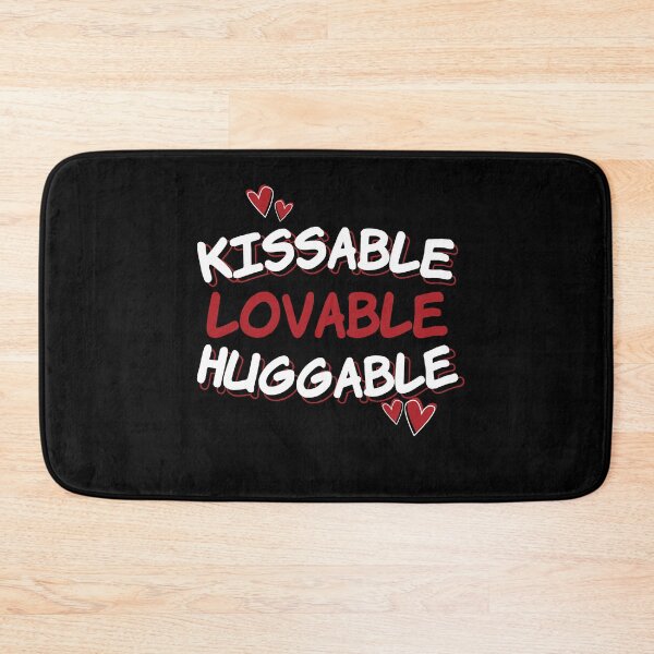 Item preview, Kissable Loveable Huggable Valentines Day designed and sold by MooonTees.