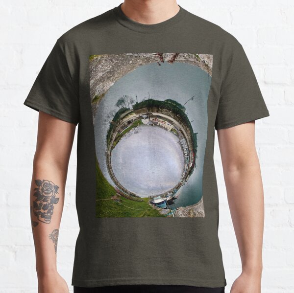Hurry Head Harbour, Carnlough, County Antrim - Sky In Classic T-Shirt