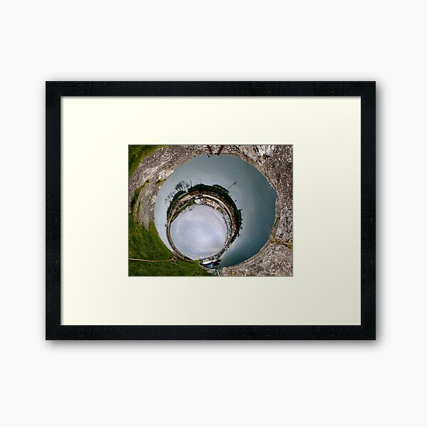 Hurry Head Harbour, Carnlough, County Antrim - Sky In Framed Art Print
