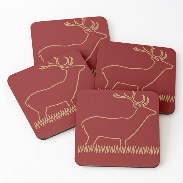 Item preview, Deer, gold-red designed and sold by Cevetan.