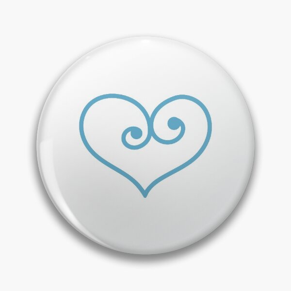 Item preview, Blue Heart with minimalist swirls Outline #vc-114-24 designed and sold by flexycreatives.