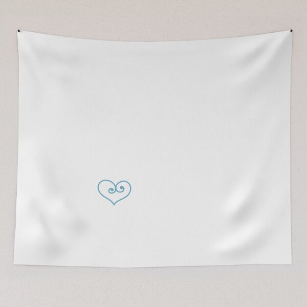 Item preview, Blue Heart with minimalist swirls Outline #vc-114-24 designed and sold by flexycreatives.