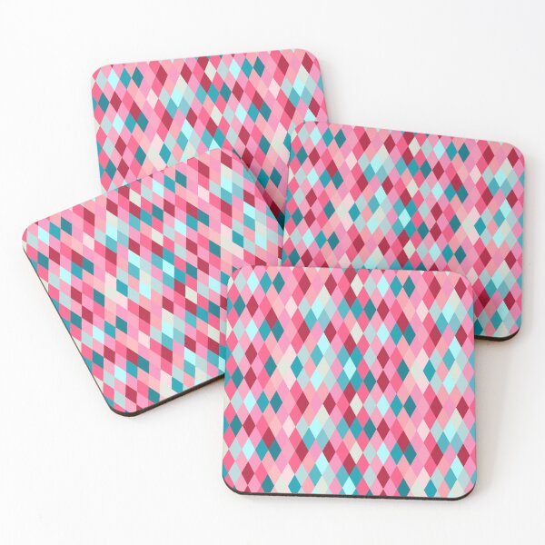 Item preview, Seamless lozenge pattern of red, pink, blue colors designed and sold by Svetlana Piatigoskaia.