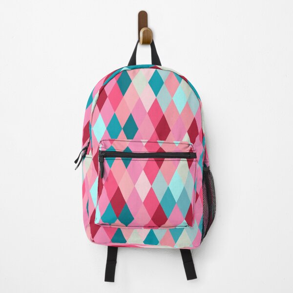 Item preview, Seamless lozenge pattern of red, pink, blue colors designed and sold by Svetlana Piatigoskaia.