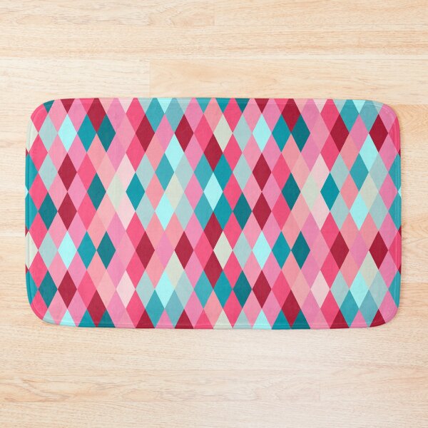 Item preview, Seamless lozenge pattern of red, pink, blue colors designed and sold by Svetlana Piatigoskaia.