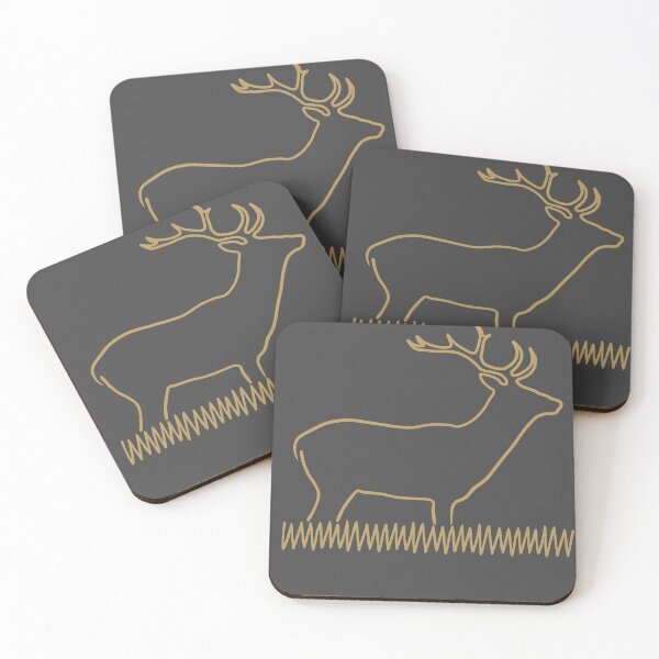 Item preview, Deer, gold-dark gray designed and sold by Cevetan.