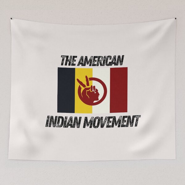 Item preview, the american indian movement flag  designed and sold by mikoala50.