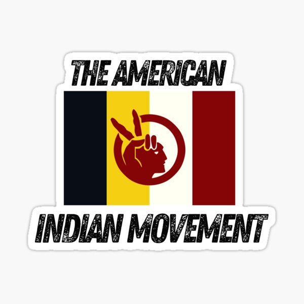 Vista previa del artículo con la obra «La bandera del movimiento indio americano», diseñado y vendido por mikoala50.