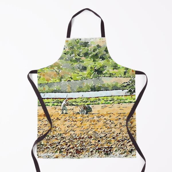 Item preview, Hortus Conclusus: farmer with a walking tractor on the plowed the field designed and sold by Giuseppe Cocco.
