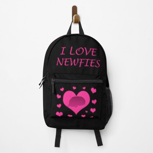 Item preview, Newfoundland dog heart love pink black designed and sold by Moonyflower.