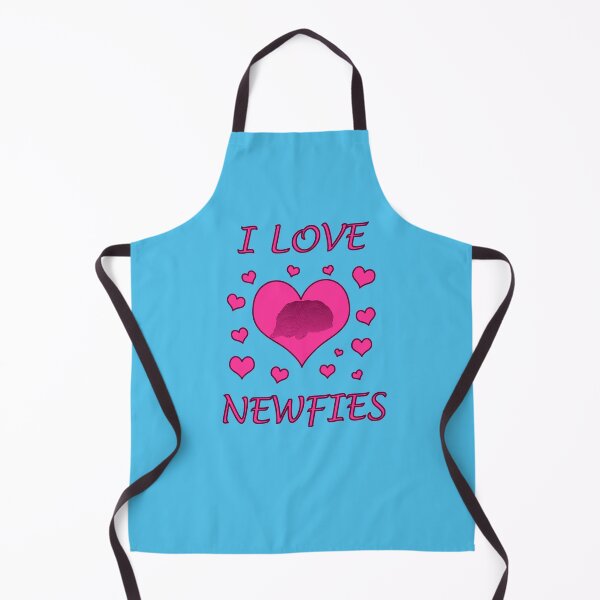 Item preview, Newfoundland dog heart love pink designed and sold by Moonyflower.