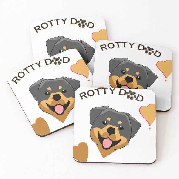 Item preview,  ROTTIE DAD HEAD TILT  - ROTTWEILER DAD ROTTIE DAD SIMPLISTIC DESIGN  designed and sold by YUMMY PENCIL.