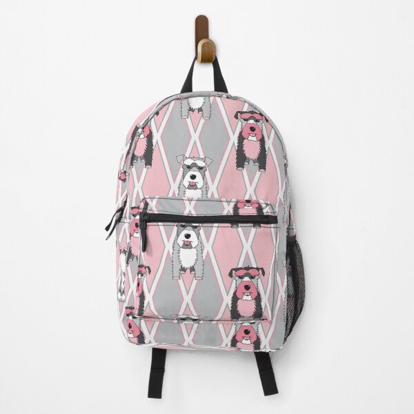 Item preview, Schnauzer Dogs No1 - Pink Gray designed and sold by SterreStudio.