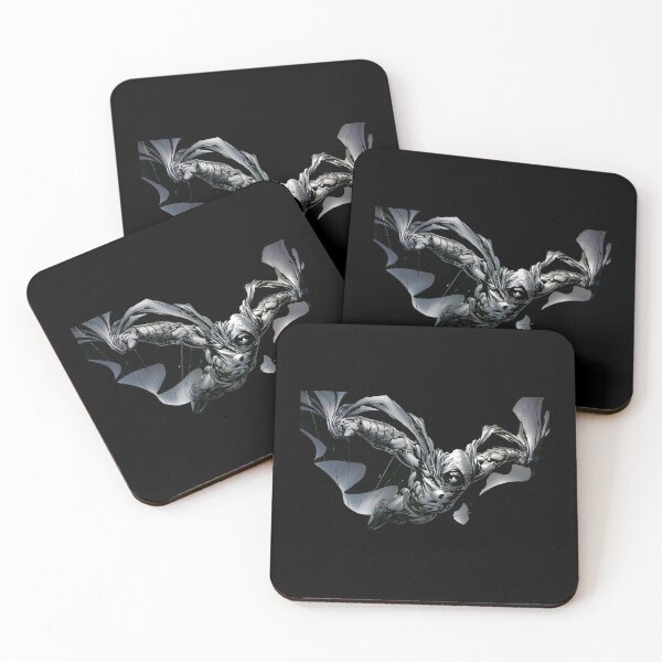 Night Bloody Moon Knight Funny Legends Coasters (Set of 4)