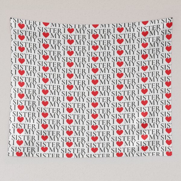 Aperçu de l'œuvre i love my sister T-SHIRT sister GIFT Valentine GIFT women gift birthday gift créée et vendue par MONINA-DESIGN.