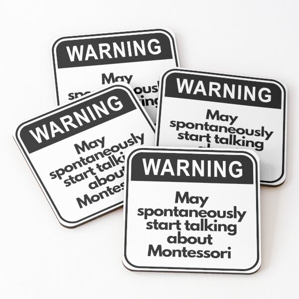 Item preview, Warning May Spontaneously Start Talk About Montessori designed and sold by TeyMank.