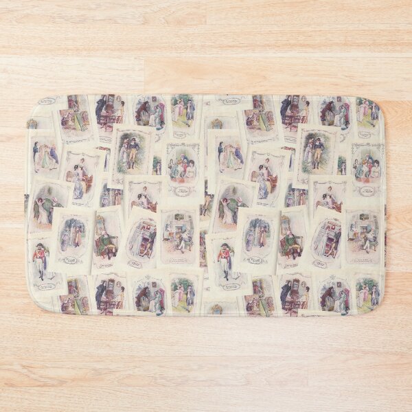 Item preview, Pride and Prejudice Jane Austen Vintage Bookplates Collage Gift designed and sold by CultandObscure.
