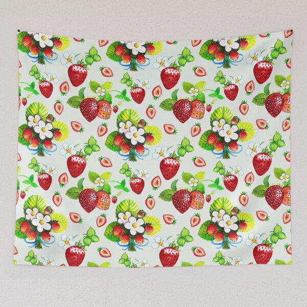 Item preview, Vintage Strawberry Cottagecore Pattern designed and sold by prettyletters.