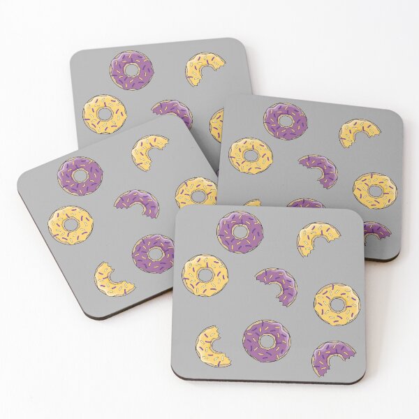 Item preview, Yummy donuts in yellow and purple designed and sold by TrueType.