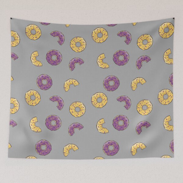 Item preview, Yummy donuts in yellow and purple designed and sold by TrueType.