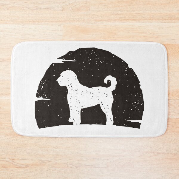 Item preview, labradoodle dog art vintage sunset dog lovers designed and sold by alaechamlal.