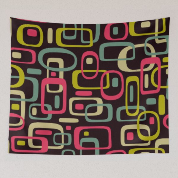 Item preview, Squares and Circles retro Pattern Design, Mini Skirt designed and sold by AMS-ART.
