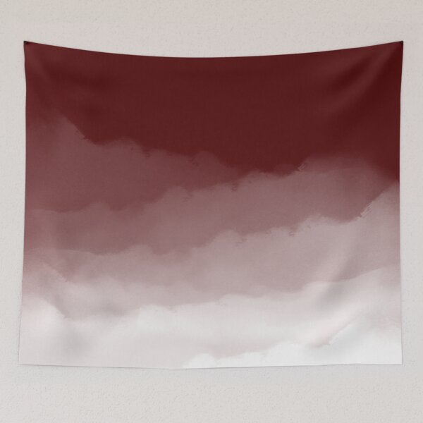 Item preview, Maroon Watercolor Ombre (maroon/white) designed and sold by Design Minds Boutique.