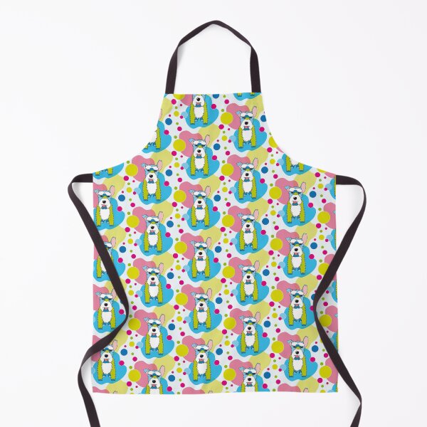 Item preview, Schnauzer Dog One Ear Up No1 - Green - Blue - Pink designed and sold by SterreStudio.