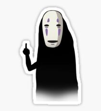 No Face and a Bird Sticker