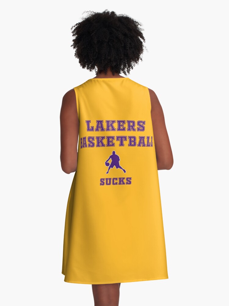 LA Lakerswell, they just suck A-Line Dress for Sale by Sports Rivarly
