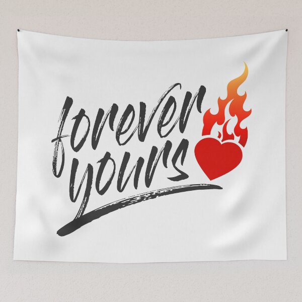 Item preview, Simple and Romantic Forever Yours Valentine Quote designed and sold by Hommie9977.