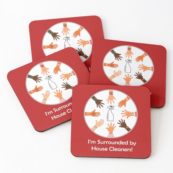 Item preview, Spray Bottle Surrounded by House Cleaners Cleaning Supplies Fun designed and sold by SavvyCleaner.