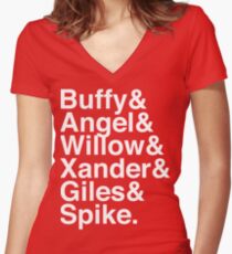The Scooby Gang Classic White Women's Fitted V-Neck T-Shirt