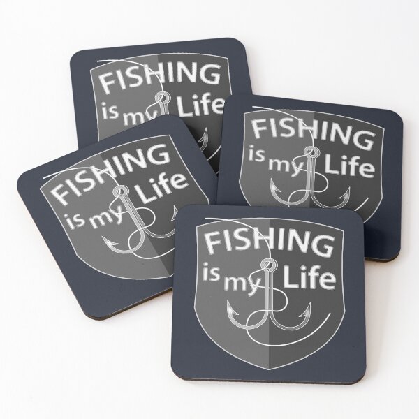 Item preview, Fishing is my Life (Shield-Style) designed and sold by tuzlay.