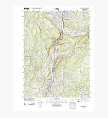 USGS TOPO Map Connecticut CT Naugatuck 20120521 TM Photographic Print