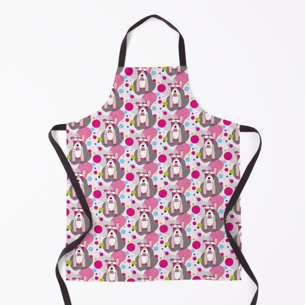 Item preview, Schnauzer One Ear Up No3 - Pink - Gray - Blue - Green designed and sold by SterreStudio.