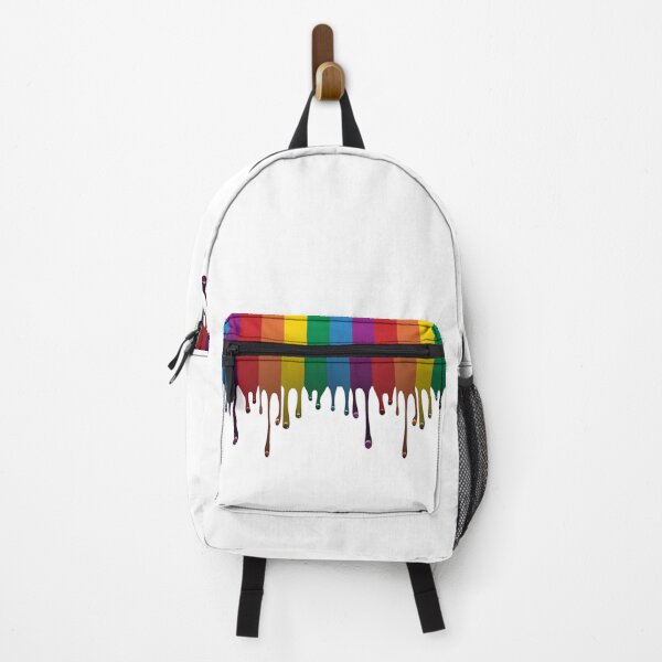 Item preview, Rainbow flag paint dripping designed and sold by Gaygram.