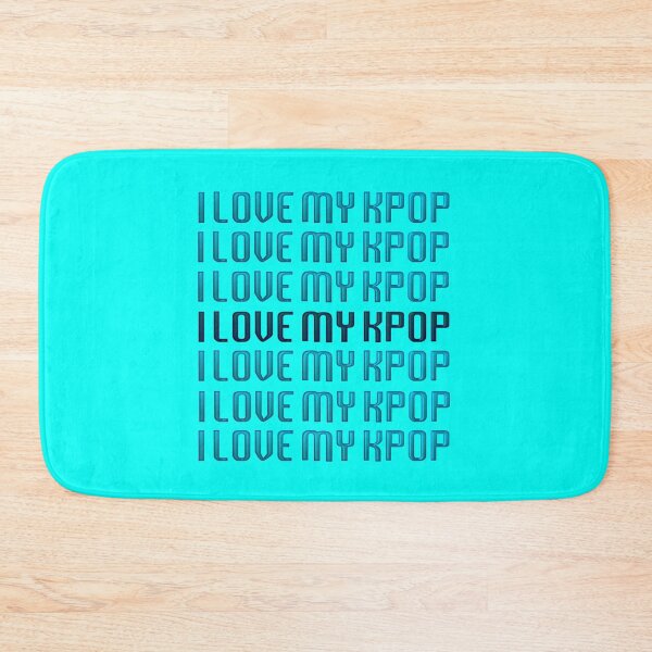 Item preview, LOVE MY KPOP - Teal designed and sold by Kpop Seoul Shop.