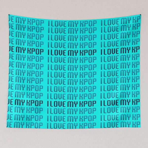 Item preview, LOVE MY KPOP - Teal designed and sold by Kpop Seoul Shop.