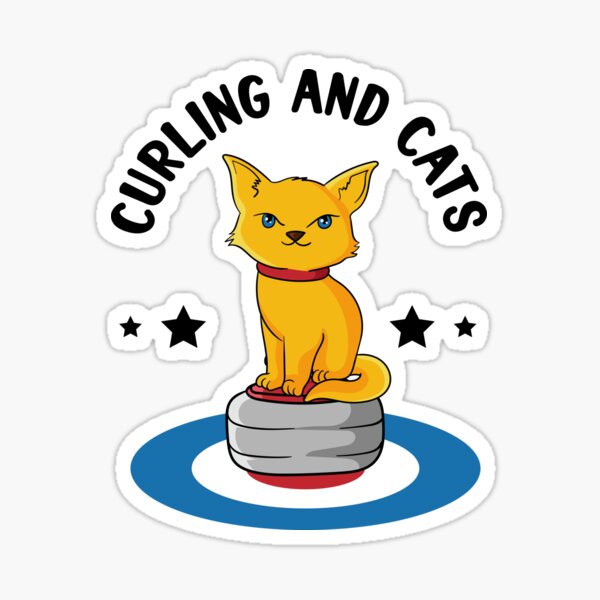 Item preview, Curling cats designed and sold by ElBeDesigns.