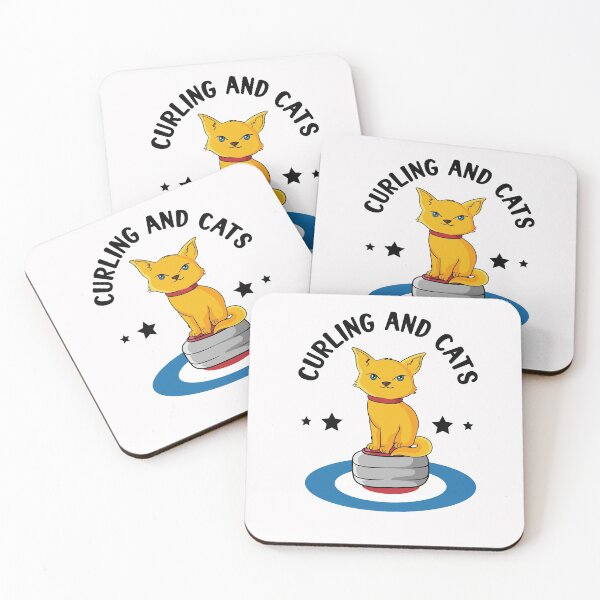 Item preview, Curling cats designed and sold by ElBeDesigns.