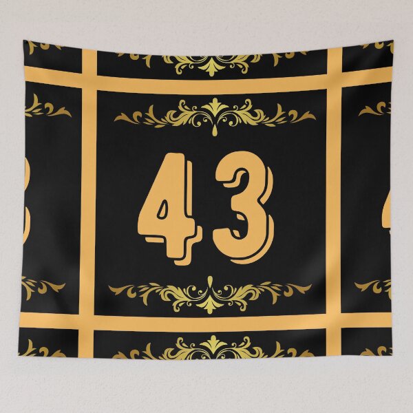 Item preview, Number 43 designed and sold by HappinessWorld.
