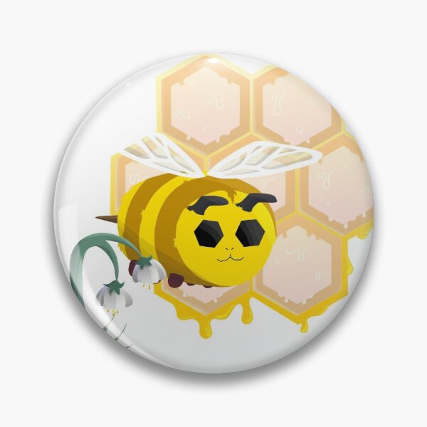 Item preview, honeycomb bee designed and sold by CastOutArtist.