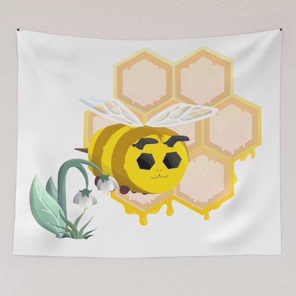 Item preview, honeycomb bee designed and sold by CastOutArtist.